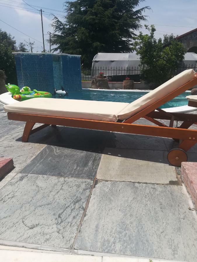 Rural Villa Private Pool, Bbq, Court ,20' Airport Nea Kallikrateia Екстериор снимка